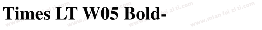 Times LT W05 Bold字体转换